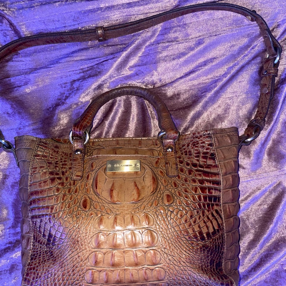 Brown purse brahmin brand
